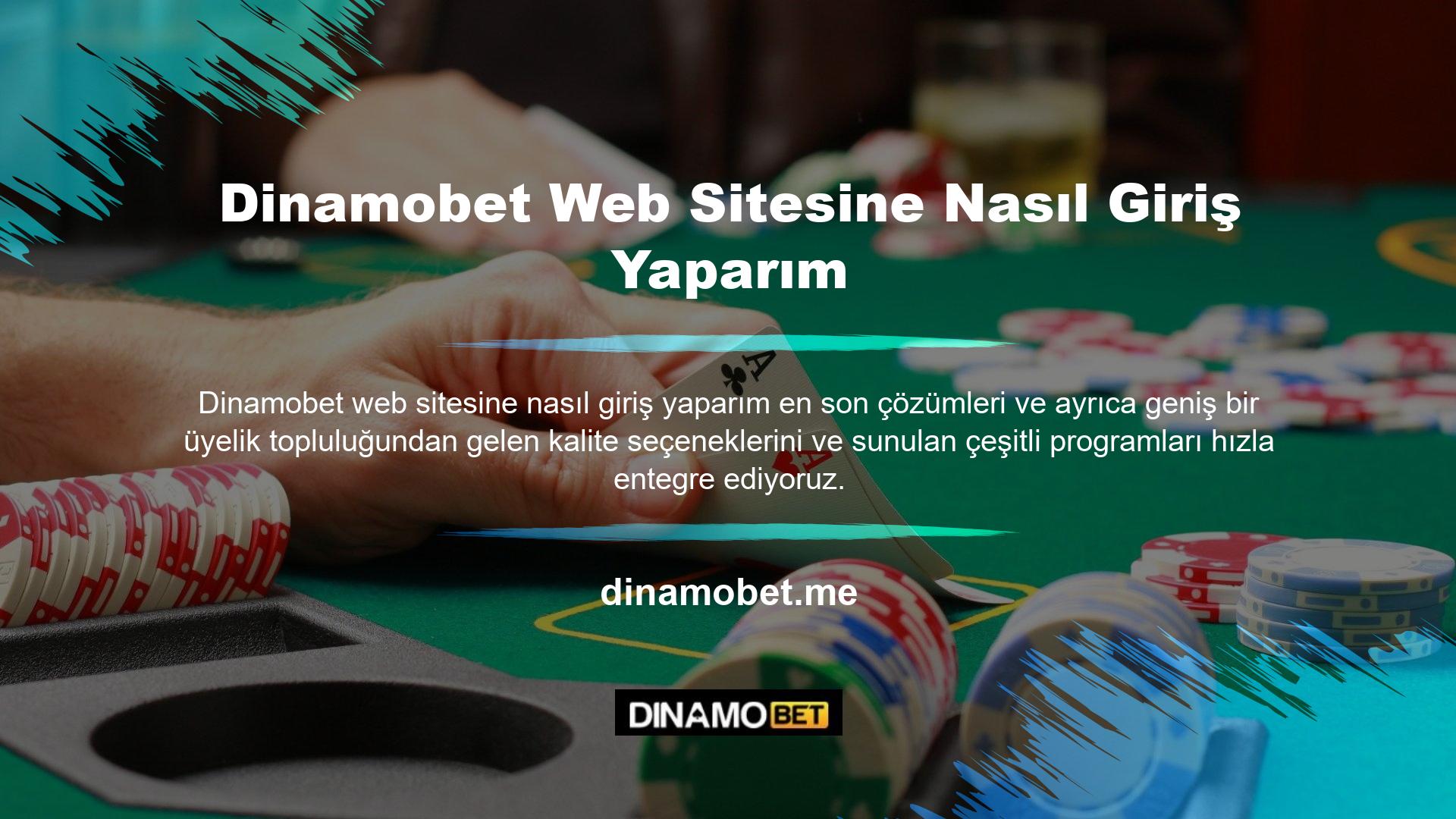 Dinamobet ayrıca çok kaliteli oyun altyapı sistem projeleri yapmaktadır