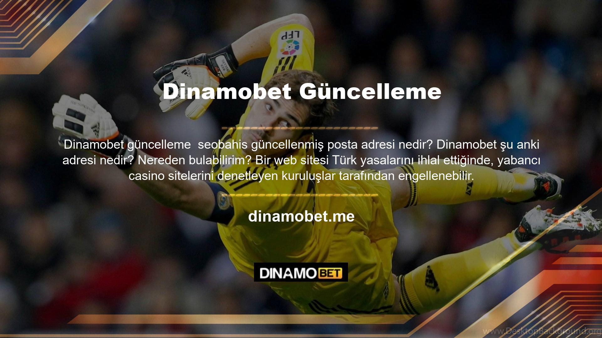 Bu önlemlere rağmen Dinamobet internet sitesi kullanıcılara yeni bir adres vermeyi başardı